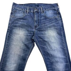 Levi's 569 Jeans Men's 32x32 (32x31) Straight Leg Blue Denim Whiskering